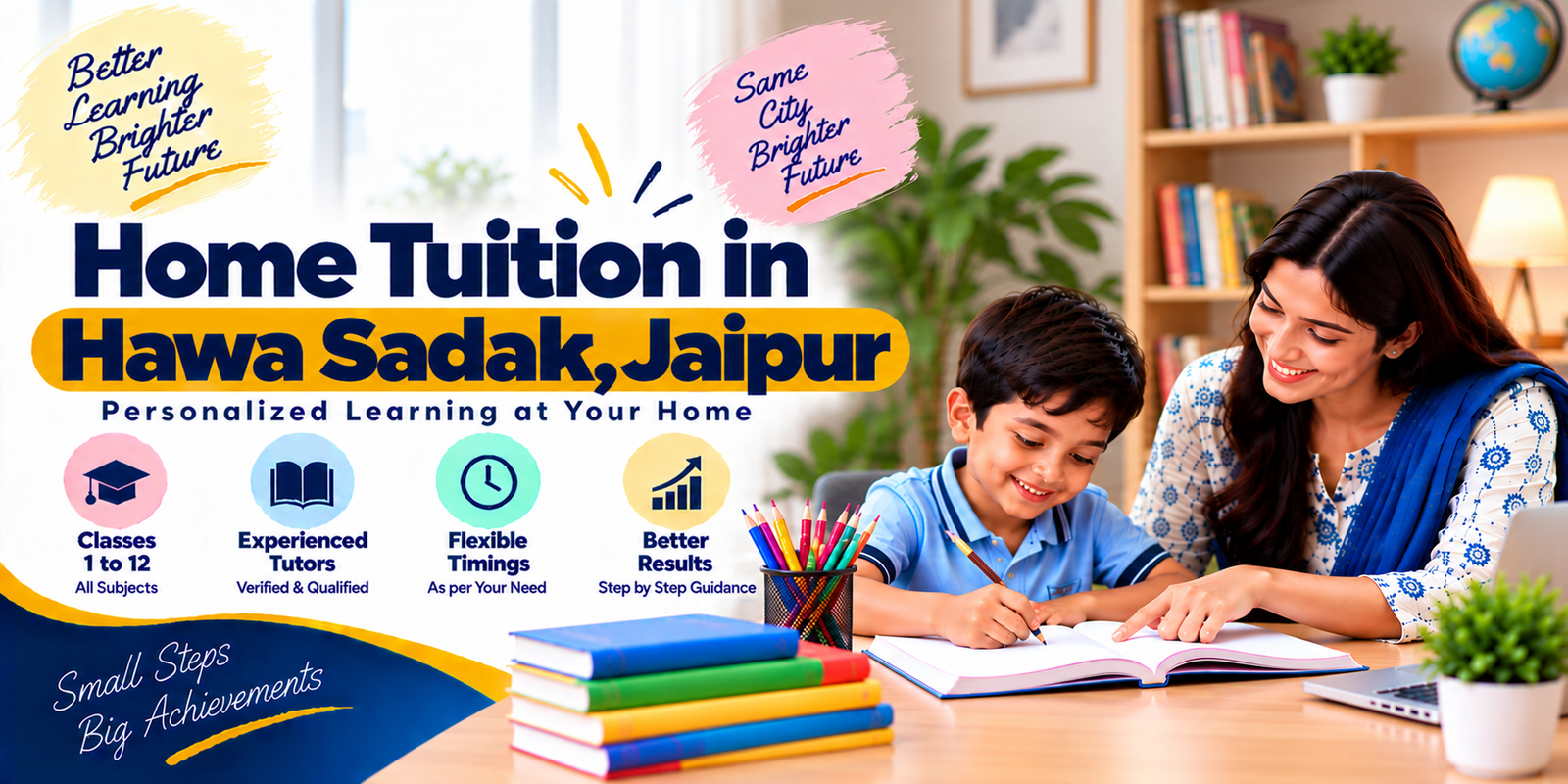 Home tuition in Hawa Sadak, Jaipur - home tutor teaching a student
