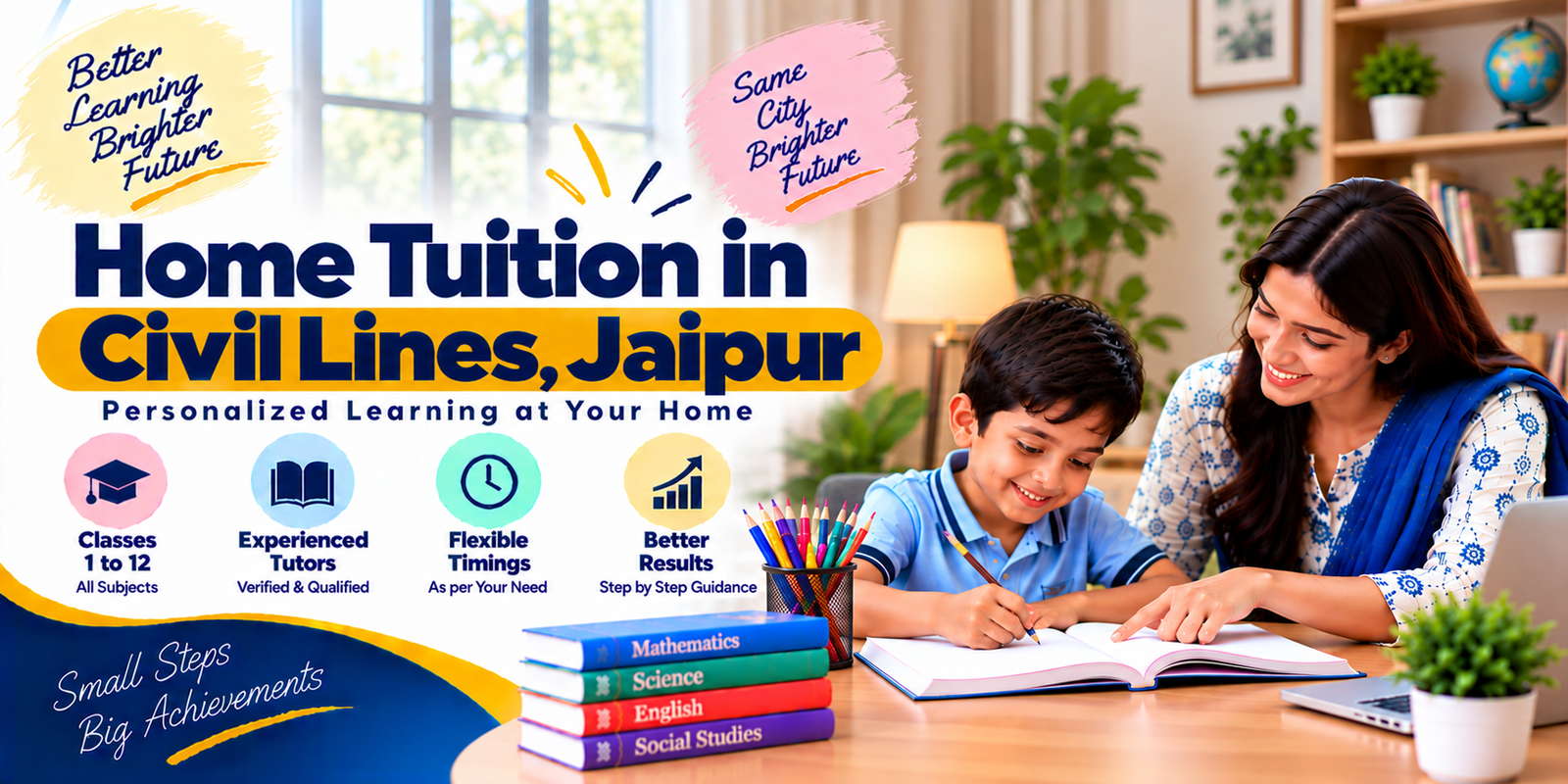 Home tuition in Civil Lines, Jaipur - home tutor teaching a student