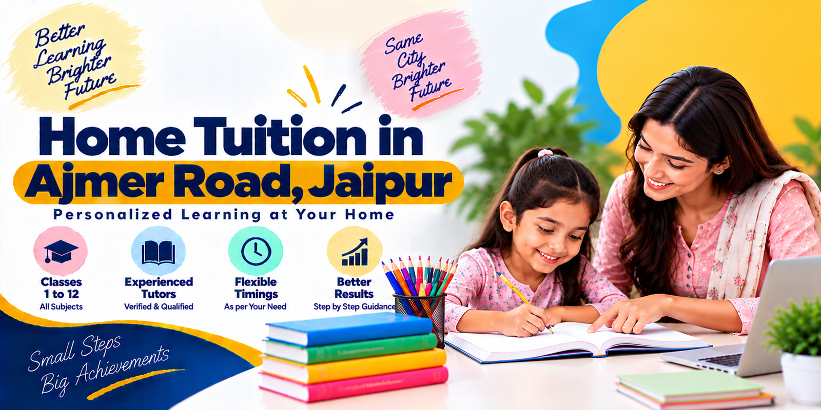 Home tuition in Ajmer Road, Jaipur - home tutor teaching a student