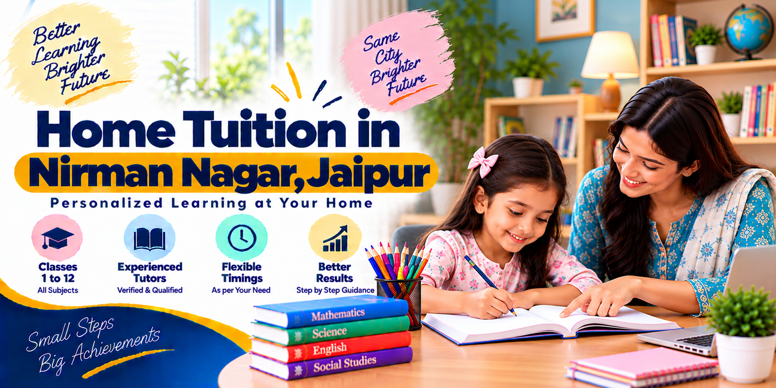 Home tuition in Nirman Nagar, Jaipur - home tutor teaching a student