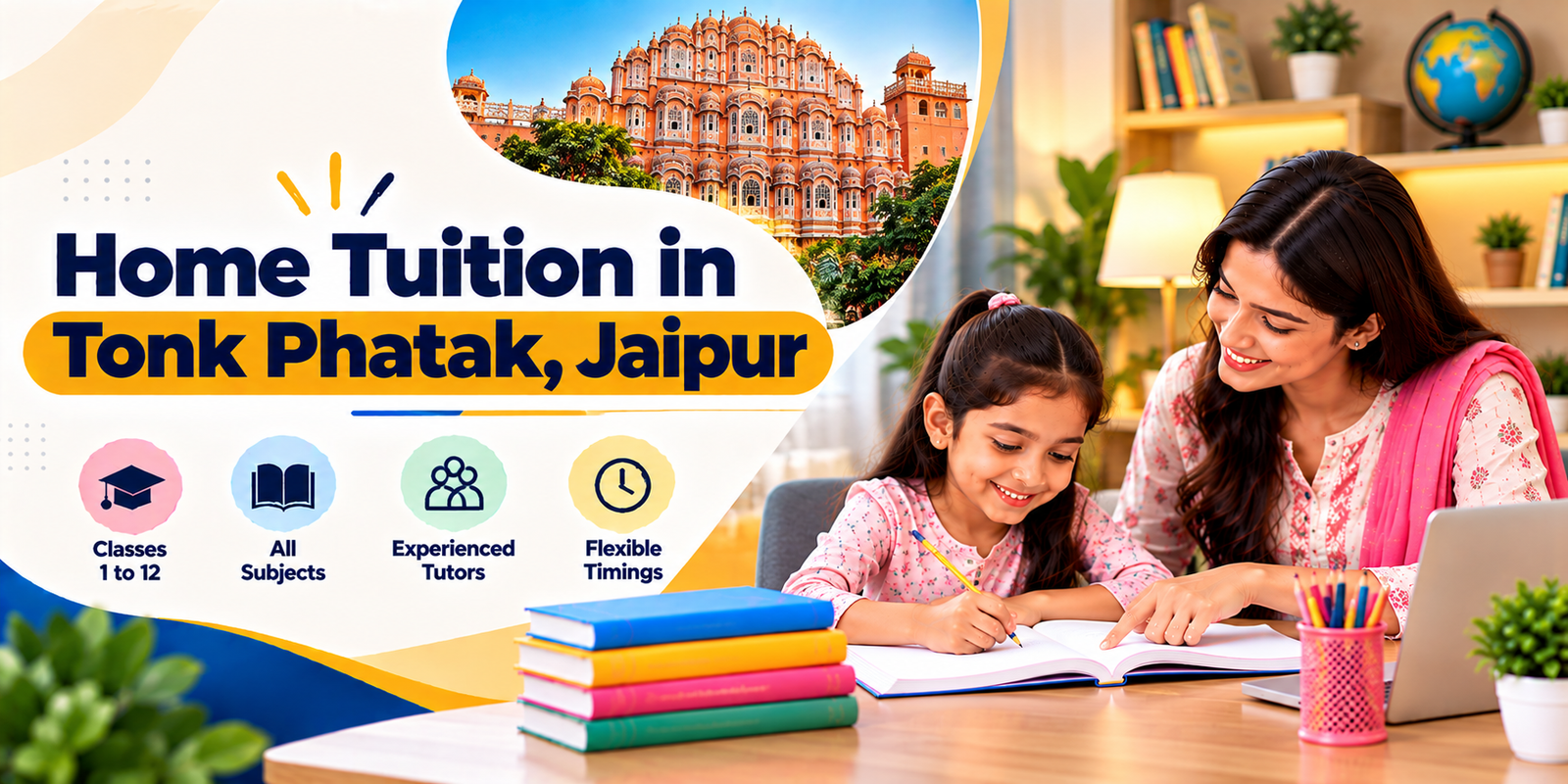 Home tuition in Tonk Phatak, Jaipur - home tutor teaching a student