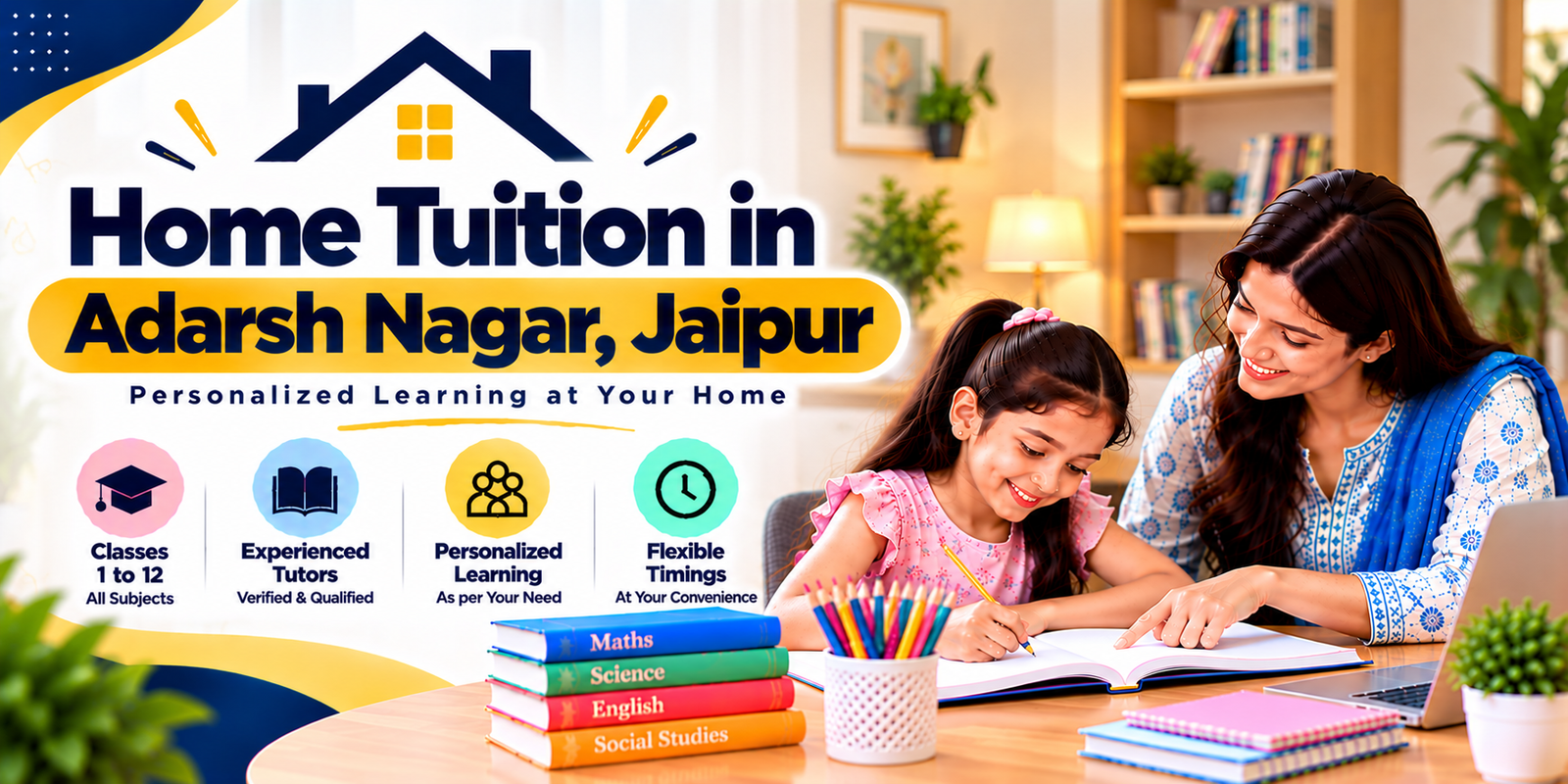 Home tuition in Adarsh Nagar, Jaipur - home tutor teaching a student