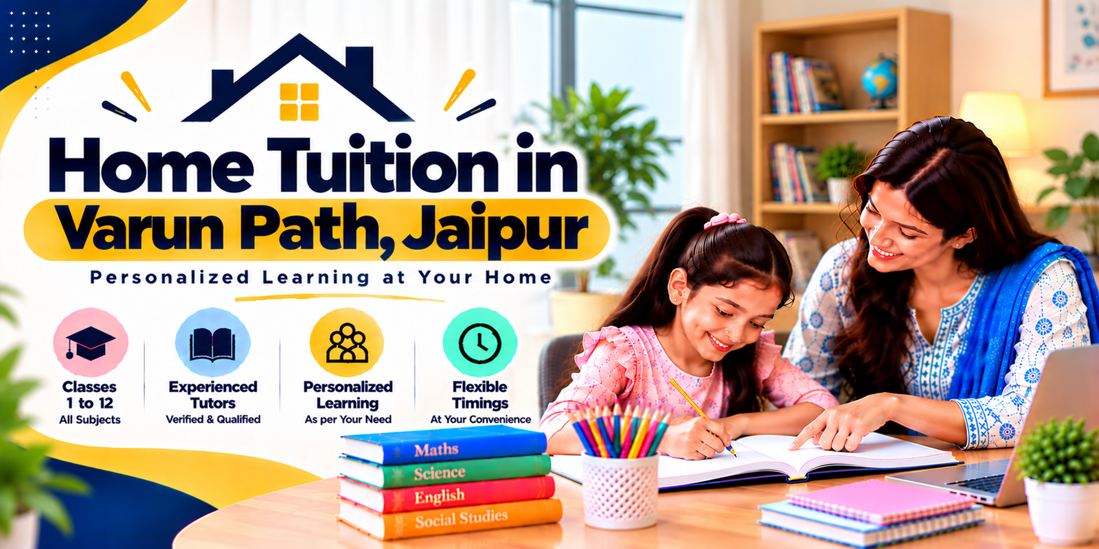 Home tuition in Varun Path, Mansarovar, Jaipur - home tutor teaching a student