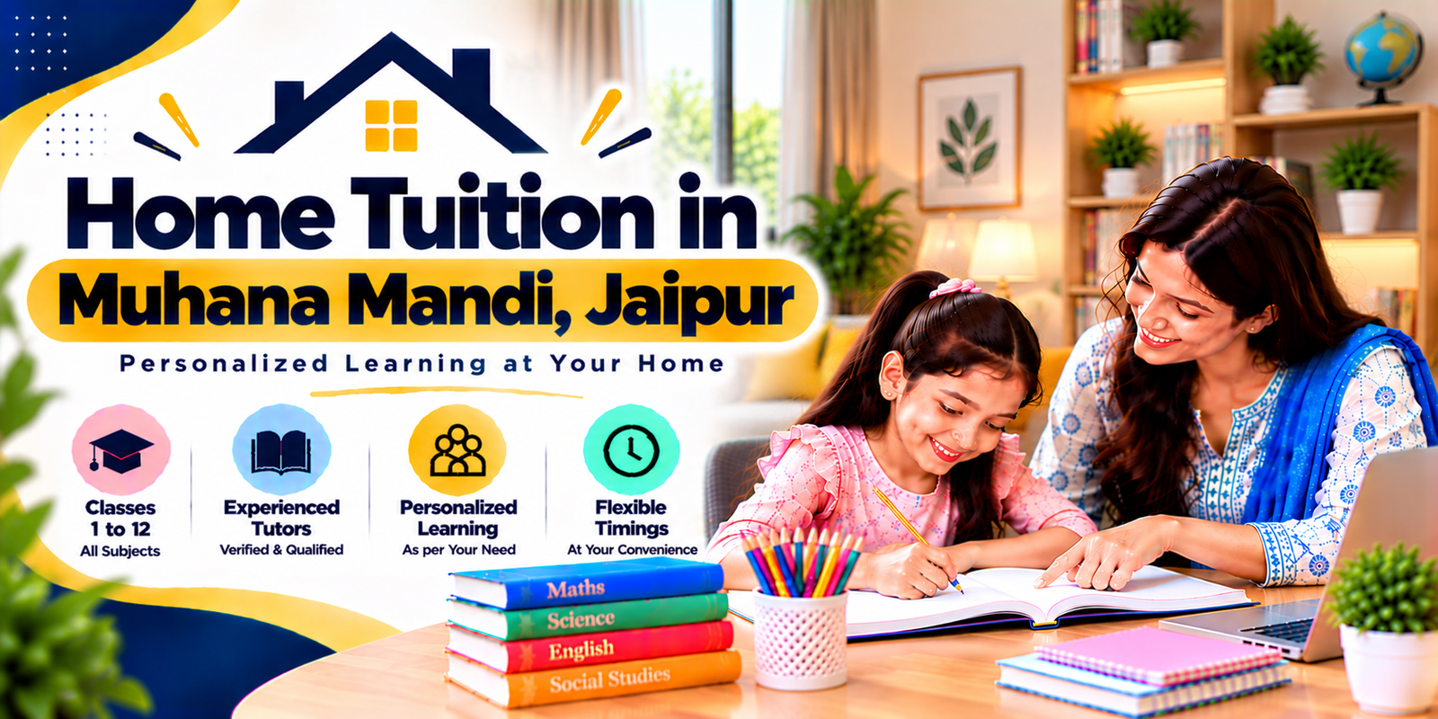 Home tuition in Muhana Mandi, Jaipur - home tutor teaching a student